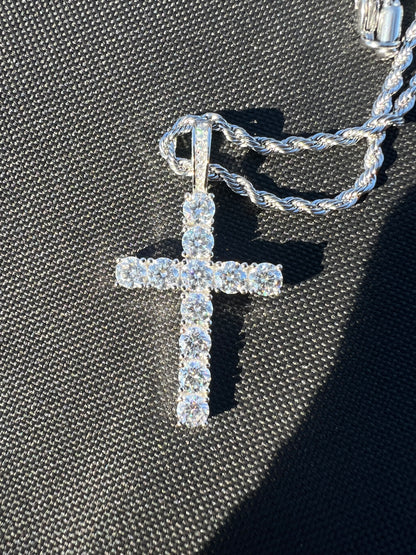 Moissanite Cross Pendants