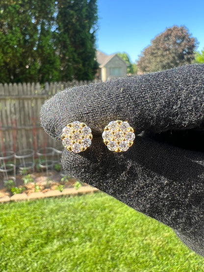 VVS Cluster Screwback Earrings