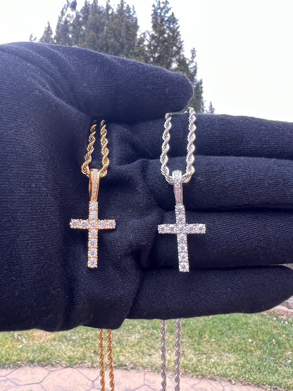 Moissanite Cross Pendants