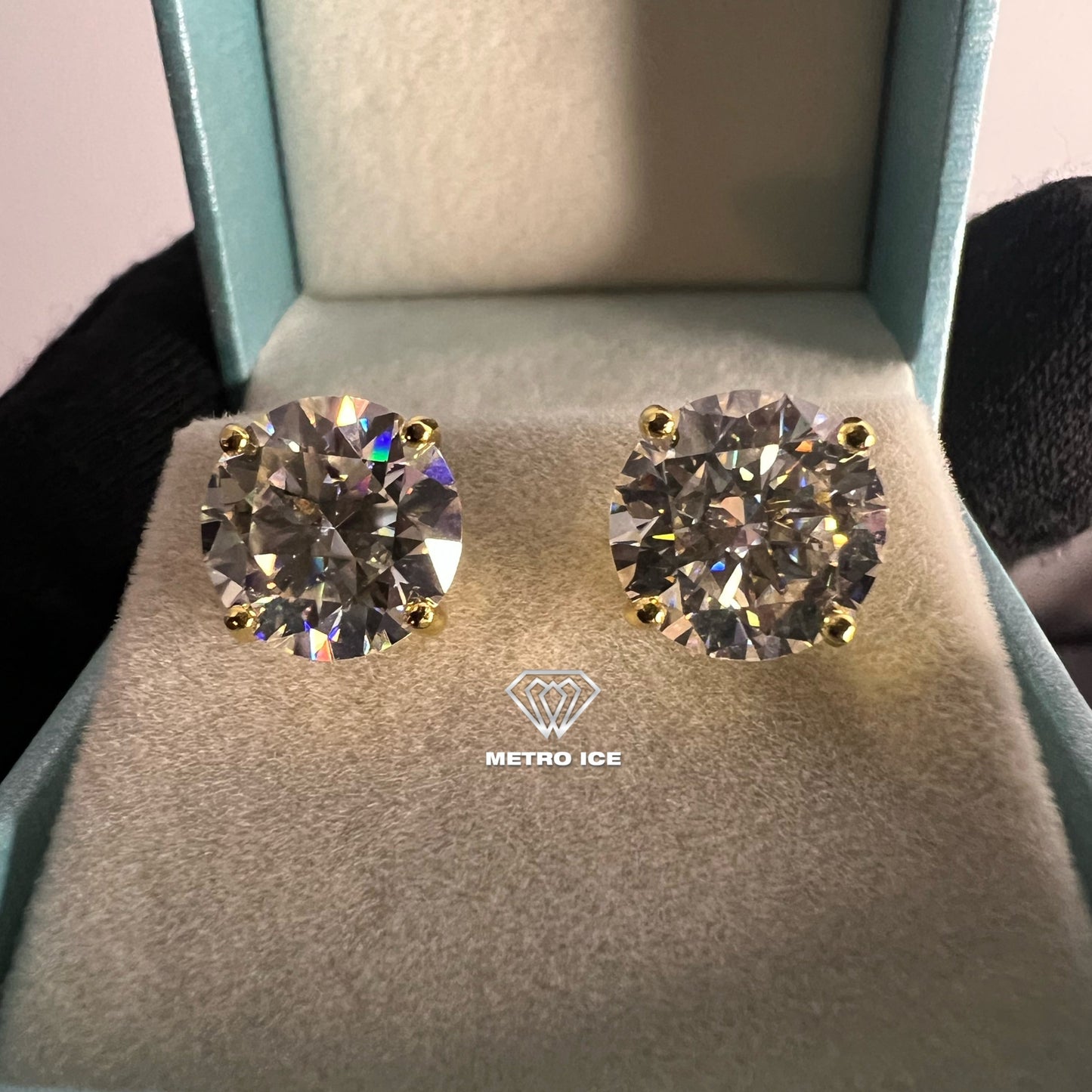 VVS Moissanite Screwback Earrings