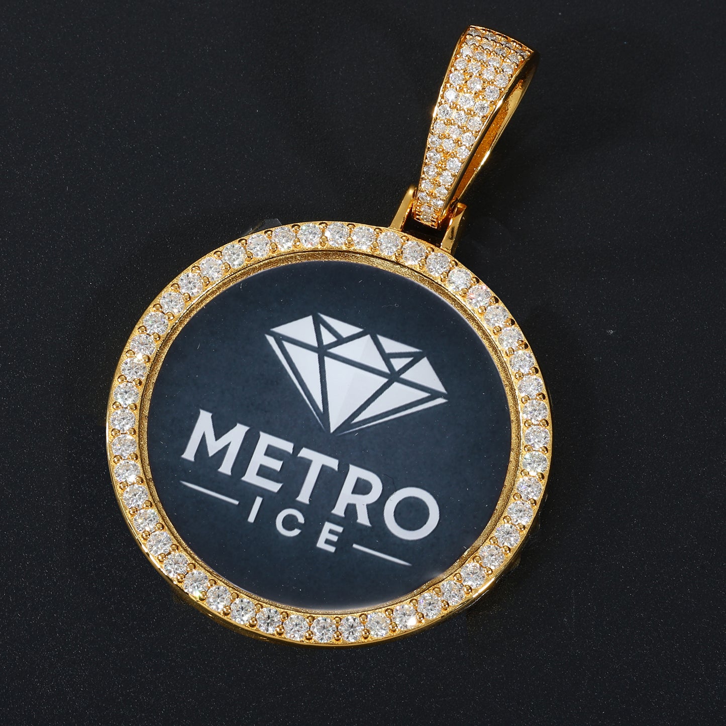 VVS Moissanite Custom Photo Pendant