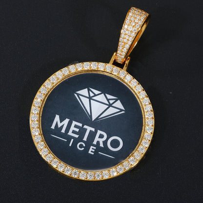 VVS Moissanite Custom Photo Pendant