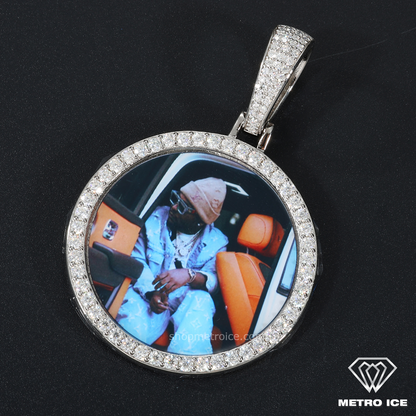 VVS Moissanite Custom Photo Pendant