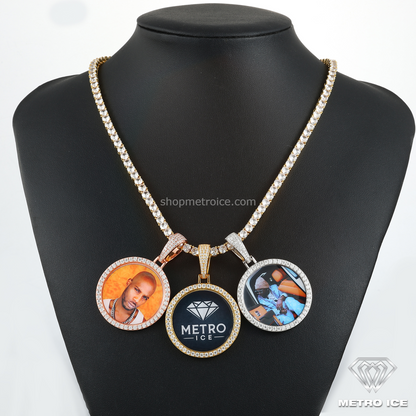 VVS Moissanite Custom Photo Pendant