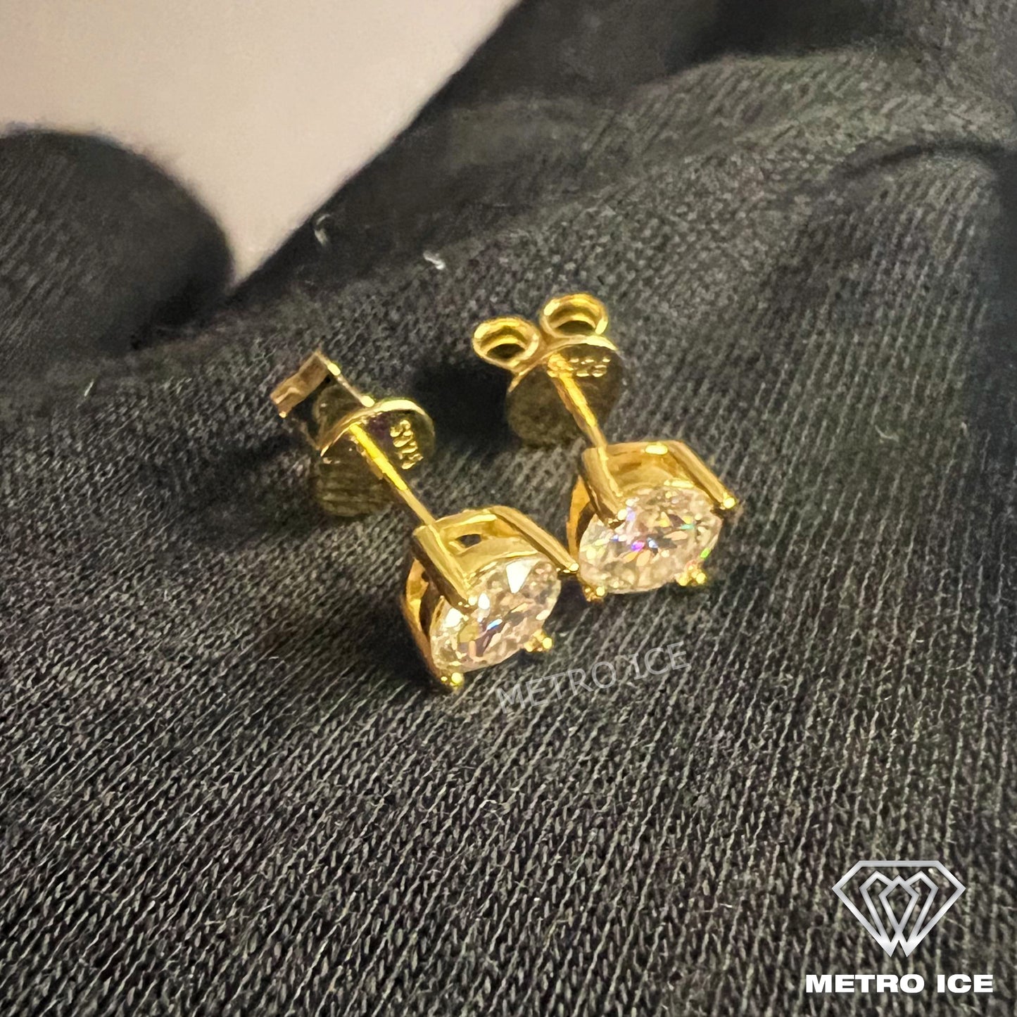 VVS Moissanite Screwback Earrings